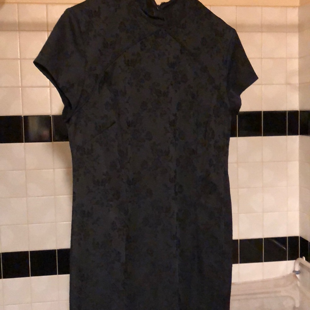 George Asian style black dress.